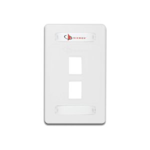 Placa de Pared Modular 10G MAX de 2 Salidas, Color Blanco