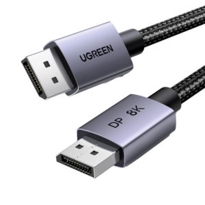 Cable DisplayPort 1.4 | 3 Metros (9.84 Pies) | Resoluci?n 8K@60Hz | Blindaje Interno M?ltiple | 3D/HDR+/HDCP | 32.4 Gbps | FreeSync G-Sync | Certificado VESA | N?cleo de Cobre Esta?ado | Malla de Nylon | Carcasa de Aluminio