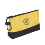 KIT 5 Bolsos Ultra Resistentes para Herramientas con Base y cierre Zipper, Colores: gris claro, amarillo, naranja, azul, gris oscuro. Todos con Mosquetones de Aluminio. - Image 5