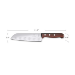 Cuchillo Santoku Wood de 17 cm, Filo con Alvéolos Estilo Japonés. - Image 2