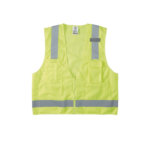 Chaleco de seguridad reflectante de alta visibilidad, mediano/grande. Con múltiples bolsillos de diferente capacidad