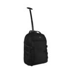 Mochila VX Sport EVO con Ruedas, Mango Telescópico y Correas al Hombro. Fabricada en Poliéster Negro repelente al Agua. Backpack on Wheels. - Image 4