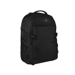 Mochila VX Sport EVO con Ruedas, Mango Telescópico y Correas al Hombro. Fabricada en Poliéster Negro repelente al Agua. Backpack on Wheels.