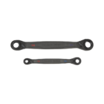 Juego de 2 llaves Estriadas de Matraca 4 en 1 con 8 Medidas Inglesas 1/2-5/8", 3/4-9/16", 1/4-3/8", 7/16-5/16"