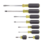 Juego de 8 Desarmadores con Mango Cushion-Grip™: 2 de punta Plana de 1/4'' (6.4 mm) y 5/16'' (7.9 mm); 2 de punta Cabinet de 5/16'' (7.9 mm) y 3/16'' (4.8 mm); tres de punta Phillips n.º 1, n.º 2 y n - Image 3