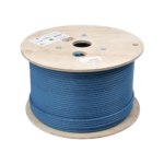 Bobina de Cable Blindado F/UTP de 4 Pares, Z-MAX, Cat6A, Soporte de Aplicaciones 10GBase-T, CMR (Riser), Color Azul, 305 Metros (1000 Pies) - Image 4