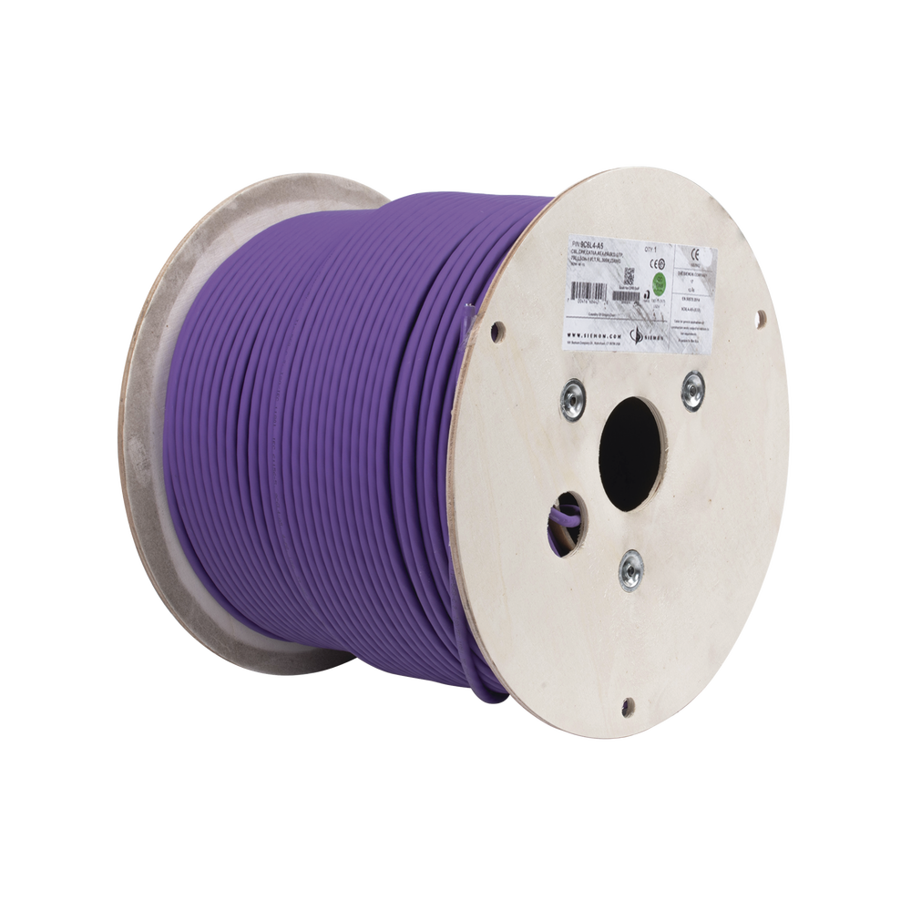9C6L4A5-l.png Bobina de Cable U/UTP de 4 Pares, Z-MAX, Cat6A, Soporte de Aplicaciones 10GBase-T, LS0H, Color Violeta, 305 Metros (1000 Pies) - Image 1