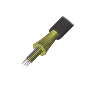 Cable de Fibra ?ptica de 6 Hilos, Interior/Exterior, Loose Tube, No Conductiva (Diel?ctrica), LS0H, Monomodo OS1/OS2 9/125, 1 Metro (3.28 Pies)