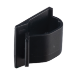 Clip de Nylon 6.6 con Adhesivo, Para Cables de Hasta 15.8 mm de Diámetro, Uso Interior/Exterior, Color Negro, Paquete de 100pz - Image 2