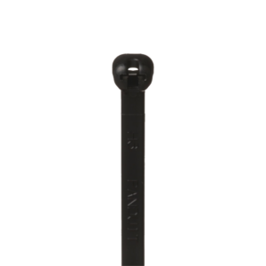 Cincho de Nylon 6.6 Dome-Top®, Con Lengüeta de Bloqueo de Acero Inoxidable, 203 mm largo x 4.7mm ancho, Color Negro, Exterior Resistente a Rayos UV, Paquete de 100pz