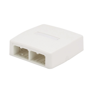 Caja de Montaje en Superficie, Para 4 M?dulos Mini-Com, Color Blanco Mate