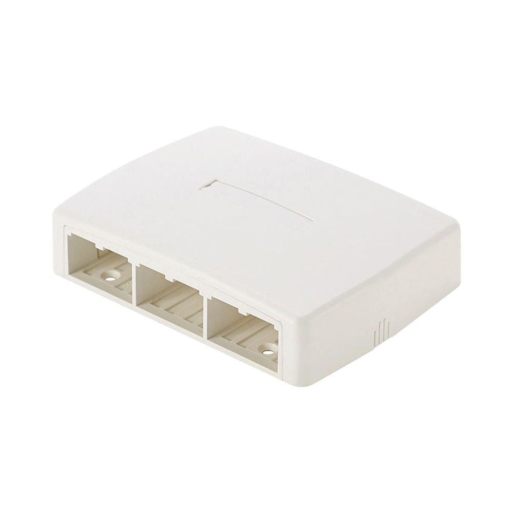 Caja de Montaje en Superficie, Para 6 M?dulos Mini-Com, Color Blanco