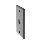 Placa de Pared Vertical Cl?sica, Salida Para 1 Puerto Mini-Com, Color Negro - Image 3