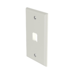 Placa de Pared Vertical Cl?sica, Salida Para 1 Puerto Mini-Com, Color Blanco Mate - Image 2