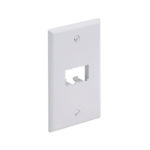 Placa de Pared Vertical Cl?sica, Salida Para 2 Puertos Mini-Com, Color Blanco