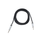 Cable de Audio | Plug 1/4 in a Plug 1/4 in Mono | Carcasa Cromada | Conectores Seetronic | Ideal para Instrumentos | Longitud 3m - Image 3