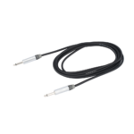 Cable de Audio | Plug 1/4 in a Plug 1/4 in Mono | Carcasa Cromada | Conectores Seetronic | Ideal para Instrumentos | Longitud 3m - Image 4