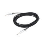 Cable de Audio | Plug 1/4 in a Plug 1/4 in Mono | Carcasa Cromada | Conectores Seetronic | Ideal para Instrumentos | Longitud 5m - Image 3