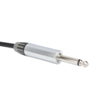 Cable de Audio | Plug 1/4 in a Plug 1/4 in Mono | Carcasa Cromada | Conectores Seetronic | Ideal para Instrumentos | Longitud 5m - Image 4