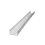 Charola Tipo Malla 105/200 mm, Acabado Electro Zinc, Hasta 334 Cables Cat6, Tramo de 3 Metros