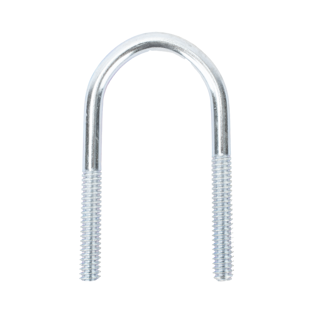 Abrazadera tipo U de 1", con acabado Electro Zinc, no incluye tuercas y arandelas