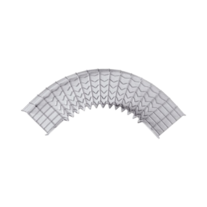 Curva Pre-Fabricada Horizontal de 90° con medidas de 54 mm de Peralte y 200 mm Ancho (54/200 mm)