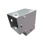 Derivación codo horizontal de 90 grados 65 x 65 mm, fabricado en lámina de acero al carbón