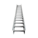 Escalera de Aluminio Portacables / Perfil Z / Peralte 3 1/4" /Paso 9" / Ancho 12" / 3.66 metros / Capacidad Máx. 274 Cables / Incluye Cople Union y Tornillería (CHEZ314P9X12AK)