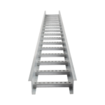 Escalera de Aluminio Portacables / Perfil Z / Peralte 3 1/4" /Paso 9" / Ancho 6" / 3.66 metros / Capacidad Máx. 137 Cables / Incluye Cople Union y Tornillería