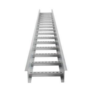 Escalera de Aluminio Portacables / Perfil Z / Peralte 3 1/4" /Paso 9" / Ancho 6" / 3.66 metros / Capacidad Máx. 137 Cables / Incluye Cople Union y Tornillería