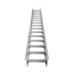 Escalera de Aluminio Portacables / Perfil Z / Peralte 3 1/4" /Paso 9" / Ancho 9" / 3.66 metros / Capacidad Máx. 205 Cables / Incluye Cople Union y Tornillería