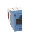 Conector Jack RJ45 Estilo TG, Mini-Com, Categor?a 5e, de 8 Posiciones y 8 Cables, Color Azul - Image 3