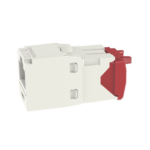 Conector Jack RJ45 Estilo TG, Mini-Com, Categor?a 5e, de 8 Posiciones y 8 Cables, Color Blanco Mate - Image 3