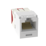 Conector Jack RJ45 Estilo TG, Mini-Com, Categor?a 5e, de 8 Posiciones y 8 Cables, Color Blanco