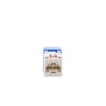Conector Jack RJ45 Estilo TG, Mini-Com, Categor?a 6, de 8 Posiciones y 8 Cables, Color Azul - Image 2