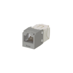 Conector Jack RJ45 Estilo TG, Mini-Com, Categor?a 6, de 8 Posiciones y 8 Cables, Color Gris