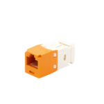 Conector Jack RJ45 Estilo TG, Mini-Com, Categor?a 6, de 8 Posiciones y 8 Cables, Color Naranja - Image 2