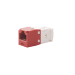 Conector Jack RJ45 Estilo TG, Mini-Com, Categor?a 6, de 8 Posiciones y 8 Cables, Color Rojo - Image 3