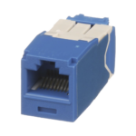 Conector Jack RJ45 Estilo TG, Mini-Com, Categor?a 6A, de 8 Posiciones y 8 Cables, Color Azul - Image 2