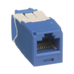 Conector Jack RJ45 Estilo TG, Mini-Com, Categor?a 6A, de 8 Posiciones y 8 Cables, Color Azul