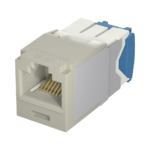 Conector Jack RJ45 Estilo TG, Mini-Com, Categor?a 6A, de 8 Posiciones y 8 Cables, Color Gris
