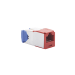 Conector Jack RJ45 Estilo TG, Mini-Com, Categor?a 6A, de 8 Posiciones y 8 Cables, Color Rojo - Image 5