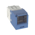 Conector Jack RJ45 Estilo TG con Ventana, Mini-Com, Categor?a 6, de 8 Posiciones y 8 Cables, Color Azul - Image 4