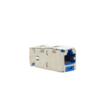 Conector Jack RJ45 Blindado, Estilo TG, Mini-Com, Categor?a 6A, de 8 Posiciones y 8 Cables, Color Azul - Image 3