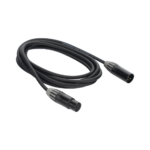 Cable XLR | 3 polos | Conector Hembra-Macho | Serie M | Carcasa Negra | Contactos Dorados | Ideal para Microfonía | Longitud 3m - Image 4