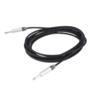 Cable de Audio | Plug 1/4 in a Plug 1/4 in Stereo | Carcasa Cromada | Conectores Seetronic | Longitud 5m - Image 2
