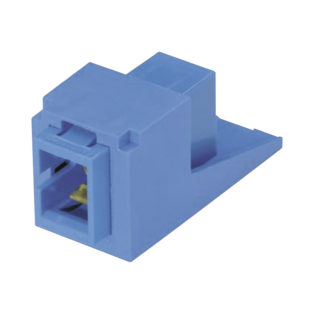 M?dulo Acoplador SC Simplex, para Fibra ?ptica Monomodo OS1/OS2, Tipo Mini-Com, Color Azul