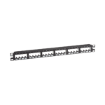 Panel de Parcheo Modular Mini-Com (Sin Conectores), Plano de Instalaci?n al Ras, Sin Blindaje, de 24 Puertos, 1UR - Image 2