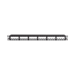 Panel de Parcheo Modular Mini-Com (Sin Conectores), Plano de Instalaci?n al Ras, Sin Blindaje, de 24 Puertos, 1UR