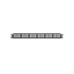 Panel de Parcheo Modular Mini-Com (Sin Conectores), Plano, Sin Blindaje, Alta Densidad, Identificaci?n Pre-Impresa, de 48 Puertos, 1UR